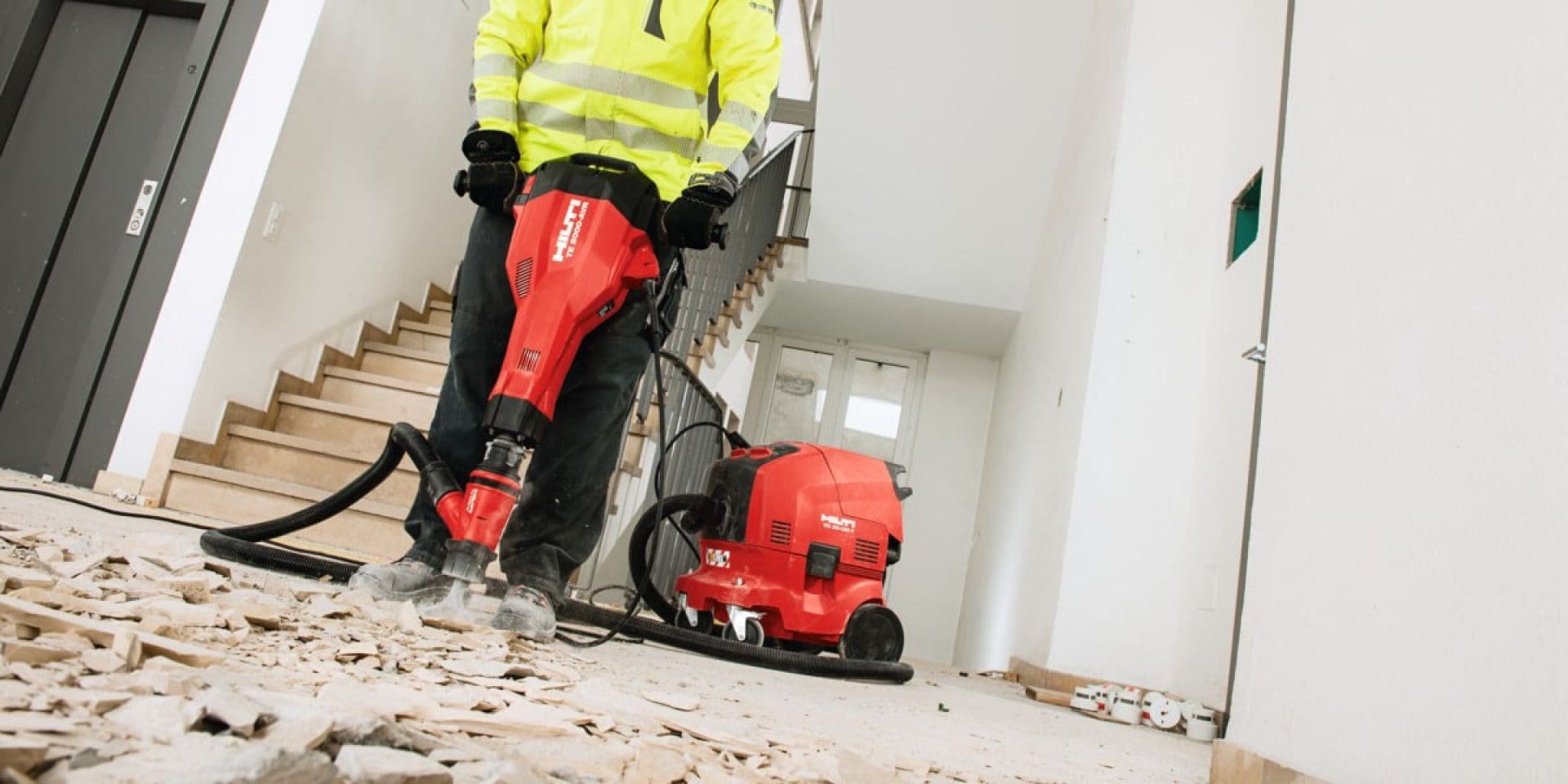 Hilti virtually dust-free demolishing solutions