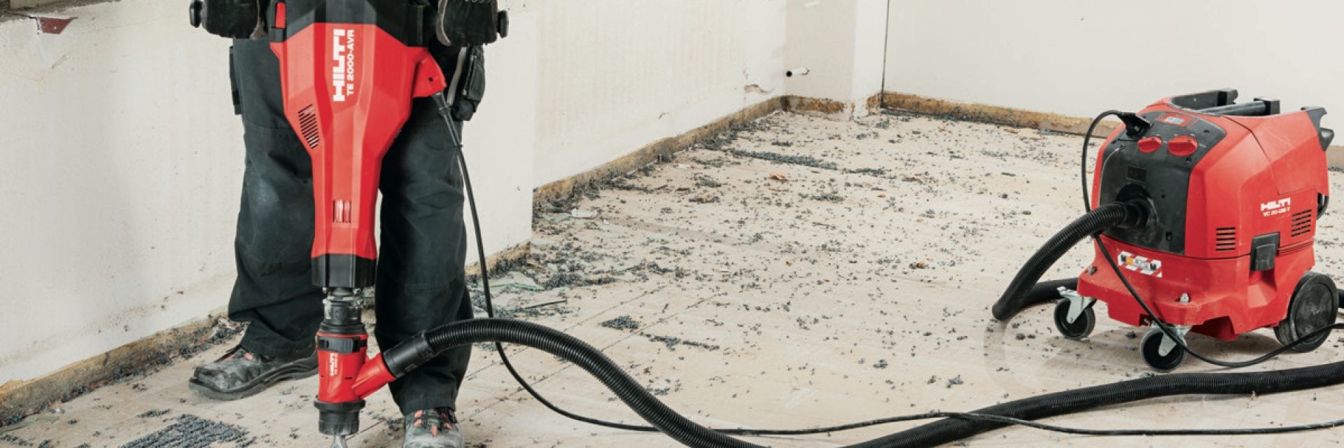 Hilti TE 2000 demolition hammer application