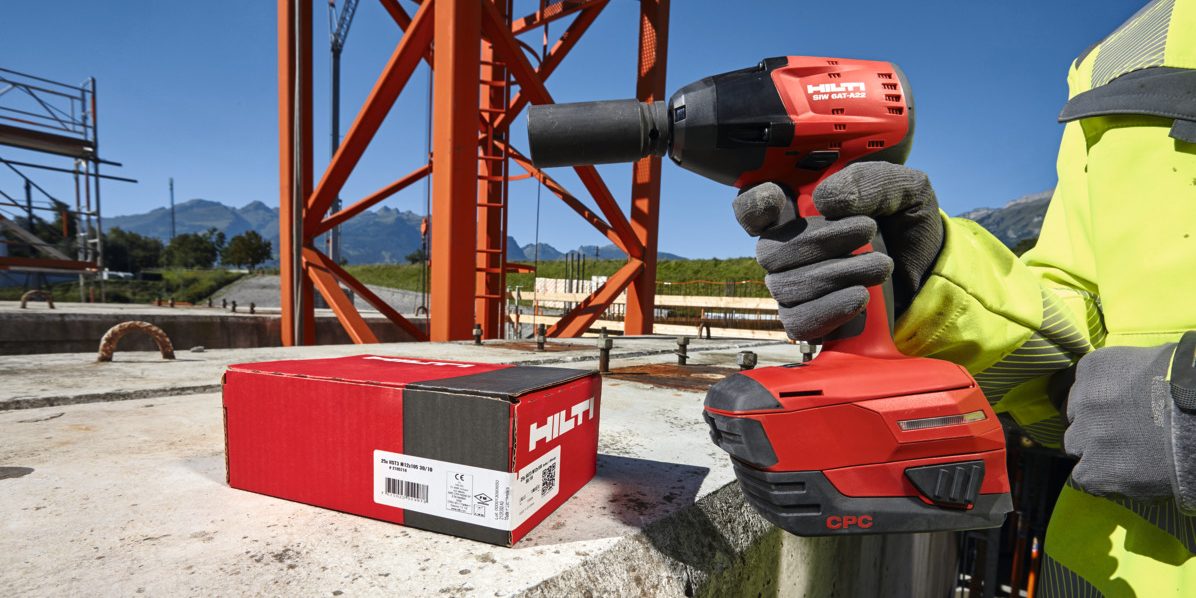 HST3 stud anchor, KB-TZ stud anchor, cordless impact wrench, adaptive torque module, compact battery, long socket