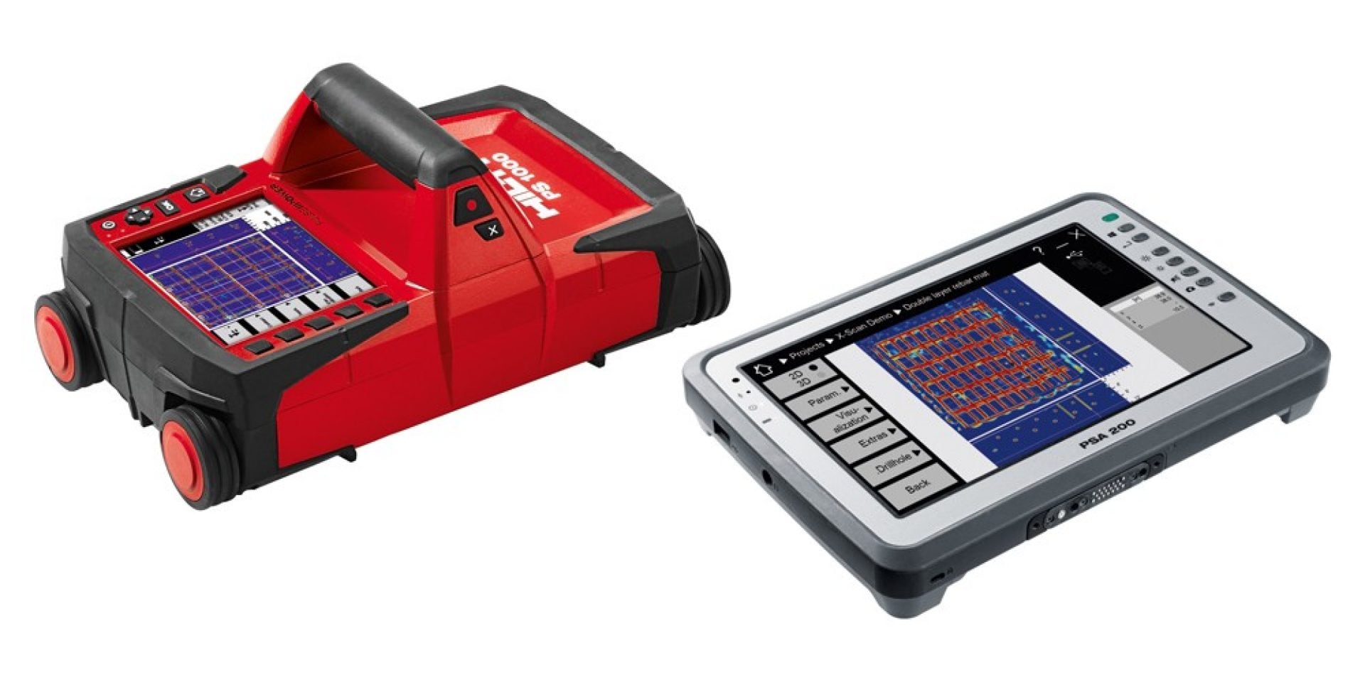 Hilti PS 1000 X-Scan detection system and PSA 200 Tablet