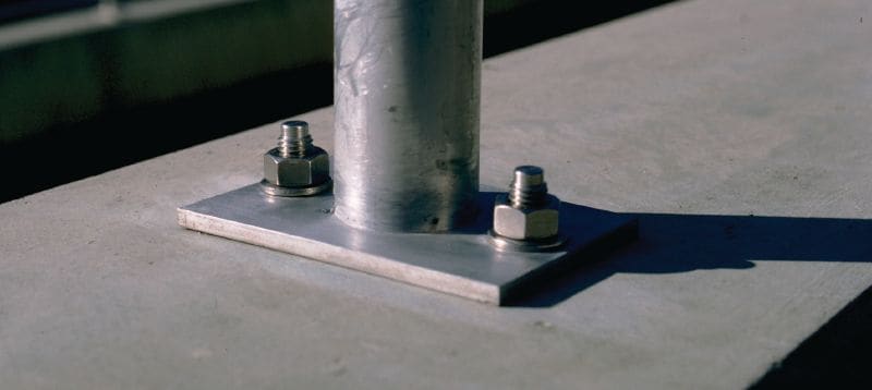 HSA-F HDG 楔形錨 高性能楔形錨栓，適合在無裂縫混凝土中的日常靜態負載使用 (熱浸鍍鋅) 產品應用 1