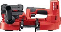 SB 4-22 Portable band saw Cordless portable band saw inc. 14/18 TPI blade for precise, low-noise, low-spark cuts through metal up to 63.5 mm│2-1/2” cutting depth (Nuron battery platform)