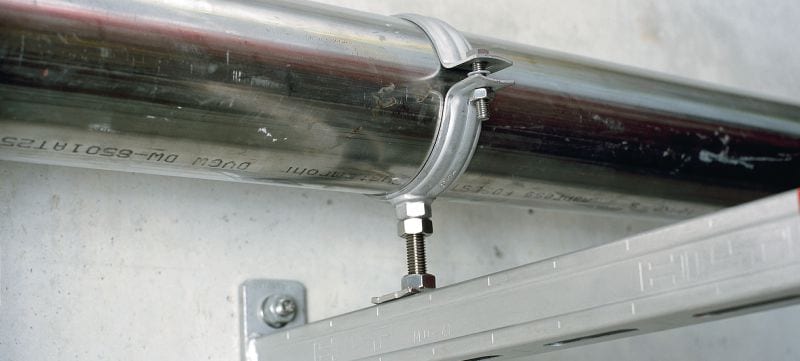  標準不銹鋼喉碼 (不帶隔音帶)，適用於重型喉管 產品應用 1