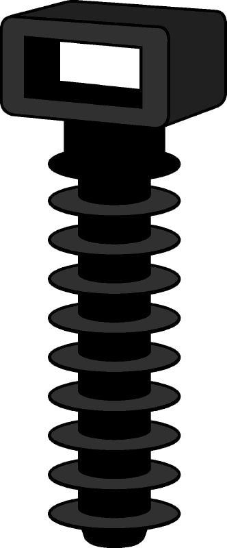 ECT Cable tie anchor Cable tie anchor (low) for fastening small cable diameters