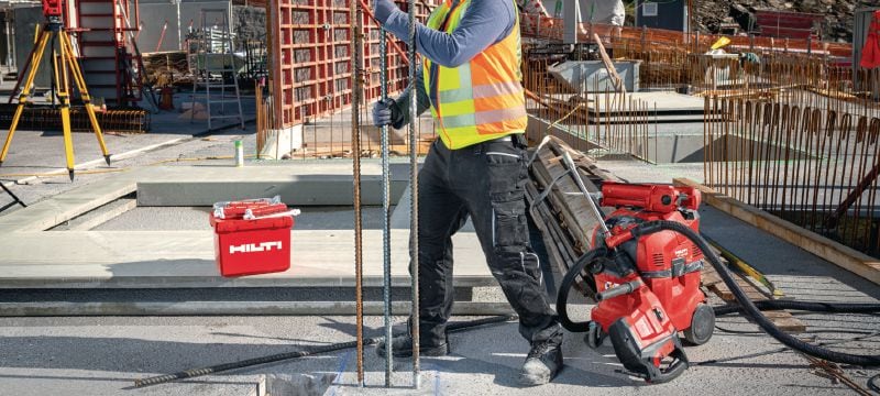 HIT-HY 200-R V3 Adhesive anchor Ultimate-performance injectable hybrid mortar with approvals for rebar connections Applications 1