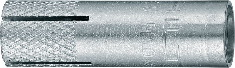 HKV 敲擊式錨栓 (英制) 經濟手動套組敲擊式錨栓，英制標準大小 (無外凸緣)