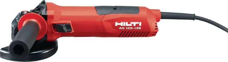 AG 125-13S 角磨機 配有耐用碳刷的 1300W 充電式角磨機，可用直徑達 125 mm 的切碟進行切割和研磨