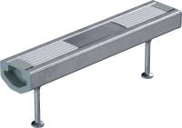 Standard HAC-V Anchor channel Cast-in anchor channels with upgraded load capacity and multiple embedment depths for economical fastening of curtain wall façades