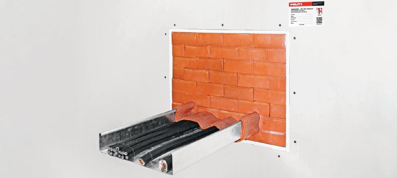 CFS-BL 防火磚 預製的防火塊，適合使用電纜的密封穿透 產品應用 1