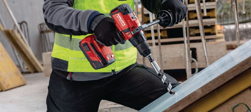 SF 6H-A22 Cordless hammer drill driver Power-class cordless 22V hammer drill driver with Active Torque Control and electronic clutch for universal use on wood, metal, masonry and other materials Applications 1