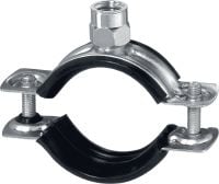 MP-HI 快速閉環輕型管夾 (隔音) 優質鍍鋅管夾，可快速閉環，適合輕型應用