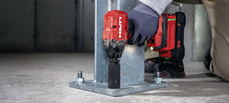 SI-AT-22 Adaptive Torque Module Accessory for cordless impact wrenches to automate fastener pre-tensioning in line with approvals (Nuron battery platform) Applications 1