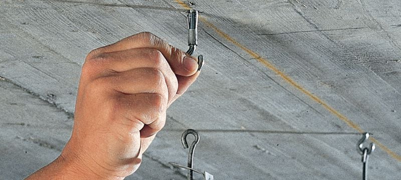 HA 8 吊環錨栓 經濟型鉤 / 環錨，適用於混凝土中的懸掛緊固件 產品應用 1