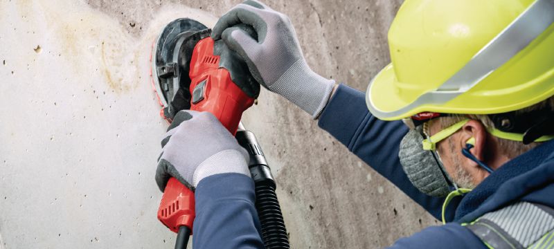 DGH 130 混凝土研磨器 用於牆面打磨拋光的混凝土研磨器 產品應用 1