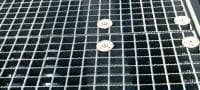X-FCM-F 格柵緊固碟 (雙塗層) 雙塗層格柵緊固碟，用於在輕度腐蝕環境中用螺紋螺栓固定地板格柵 產品應用 2