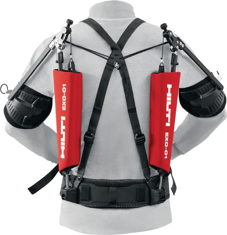 EXO-O1 Overhead exoskeleton Passive exoskeleton to help relieve strain on shoulders and arms during overhead installation work