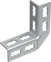 MQW-8/90 Galvanised 90-degree angle for connecting multiple MQ strut channels