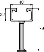 HAC-C 熱軋錨栓坑槽 標準大小和長度的預製式熱軋安卡錨栓坑槽，適合廣泛應用