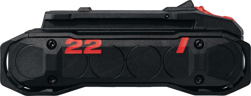 B 22-85 Nuron 電池 多用途的 22V 鋰離子電池，在重量、功率和運行時間方面達到最佳平衡，適用於 Nuron 電動工具