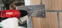 HRD-C 塑膠框架錨栓 預先組裝的塑料錨栓連螺絲 (碳鋼、沈頭螺絲頭)，適合用於混凝土及磚石 產品應用 1