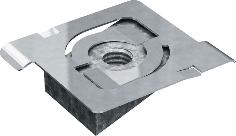 MT-FPT OC 螺紋螺柱板 帶螺紋孔的固定板，用於將介體固定到螺柱坑槽，適合在污染程度低的戶外使用