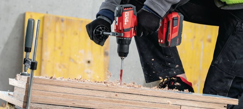 SF 6-A22 Cordless drill driver Power class cordless 22V drill driver with Active Torque Control and electronic clutch for universal use on wood, metal and other materials Applications 1