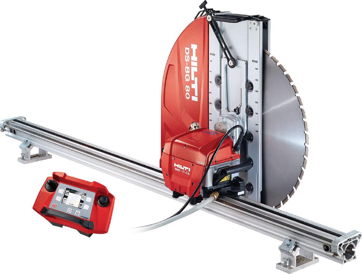 Image of Hilti DST 10-CA wall saw product page on Hilti website