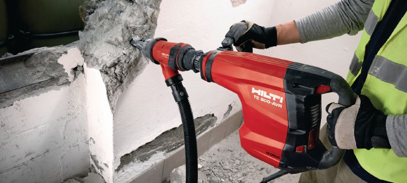 TE 800-AVR Concrete demolition hammer Very powerful TE-S demolition hammer for heavy-duty chiseling in concrete, with Active Vibration Reduction (AVR) Applications 1