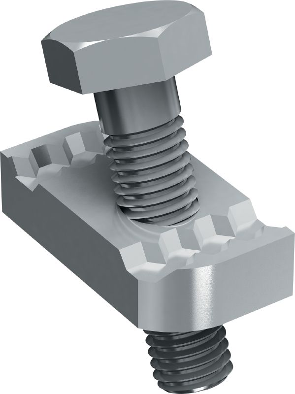 MT-S-RS 螺桿加強件 預先組裝的連接件，用於將螺柱坑槽緊固到螺紋螺桿周圍，以提供抗震支撐