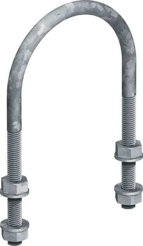 MP-UB (公制) 鍍鋅 U 型螺栓，適用於一般管道應用