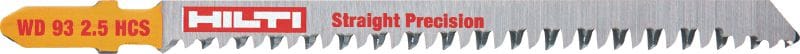 Softwood and composites jig saw blade (up to 65 mm) Premium jig saw blade for precise and straight plunge cutting of softwood and wood composites up to 65 mm thick
