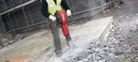 TE 3000-AVR Heavy-duty electric jackhammer Exceptionally powerful electric jackhammer for heavy-duty floor demolition (with universal power cord) Applications 1