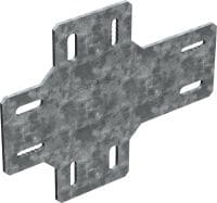 MT-C-GLP X A OC 連接板 熱浸鍍鋅連接板，適用於在中等腐蝕性環境中以 MT-80 和 MT-100 橫樑完成懸臂樑連接