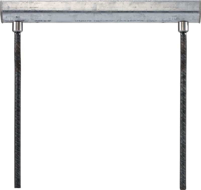 HAC 前板鋼筋坑槽 標準大小和長度的預製式安卡錨栓坑槽，適用於前板應用