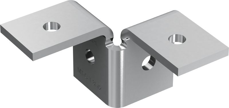 MT-C-T 3D/2 翼型配件 用於以 3D 結構連接三個螺柱坑槽的雙翼型配件
