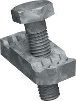 MT-S-RS OC 螺桿加強件 預先組裝的連接件，用於將螺柱坑槽緊固到螺紋螺桿周圍，以提供抗震支撐，適合在污染程度低的戶外使用