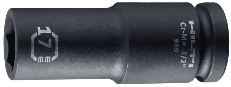 SI-S 1/2 L 深層衝擊套筒 1/2 長衝擊套筒，適用於緊固螺栓和錨栓