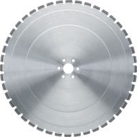 SP M/H 牆鋸鋸片 (60H：適用於 Hilti 及 Husqvarna®) 優質牆鋸鋸片 (15-20 kW)，在鋼筋混凝土發揮均衡性能 (60H arbor，適用於喜利得牆鋸)