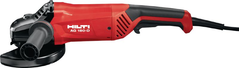 AG 180-D 角磨機 有線角磨機帶 2000W 電池，具有緊急防護裝置，可使用直徑達 180 mm 的切碟進行金屬應用